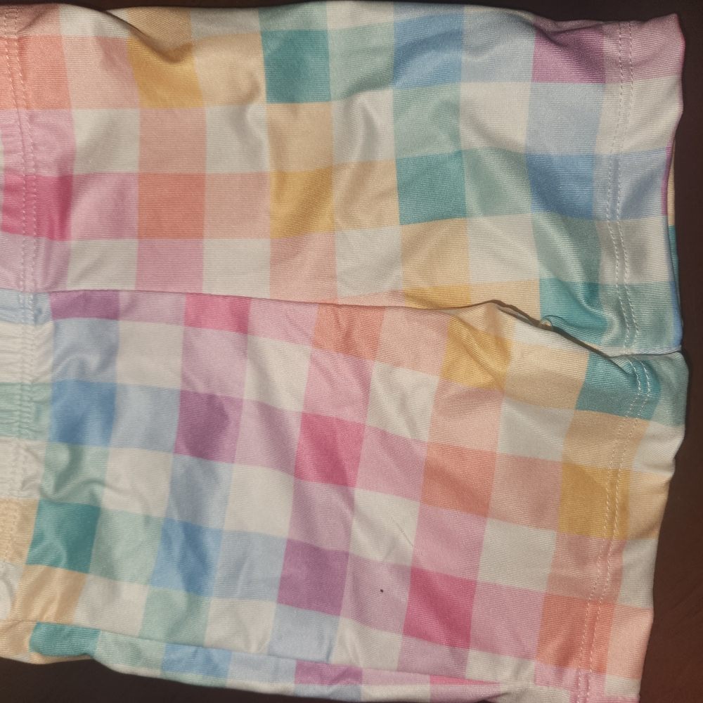 Pastel Gingham Kids Shorts - Multicolor